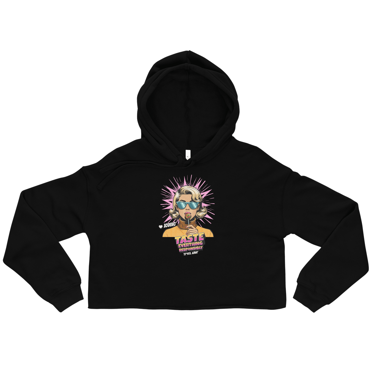 Taste Responsibly cropped hoodie - trystamor