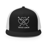 Tryst Amor Flat Bill Trucker Cap - trystamor