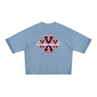 Unisex Vintage Wash Boxy Short Sleeve Sweatshirt - trystamor