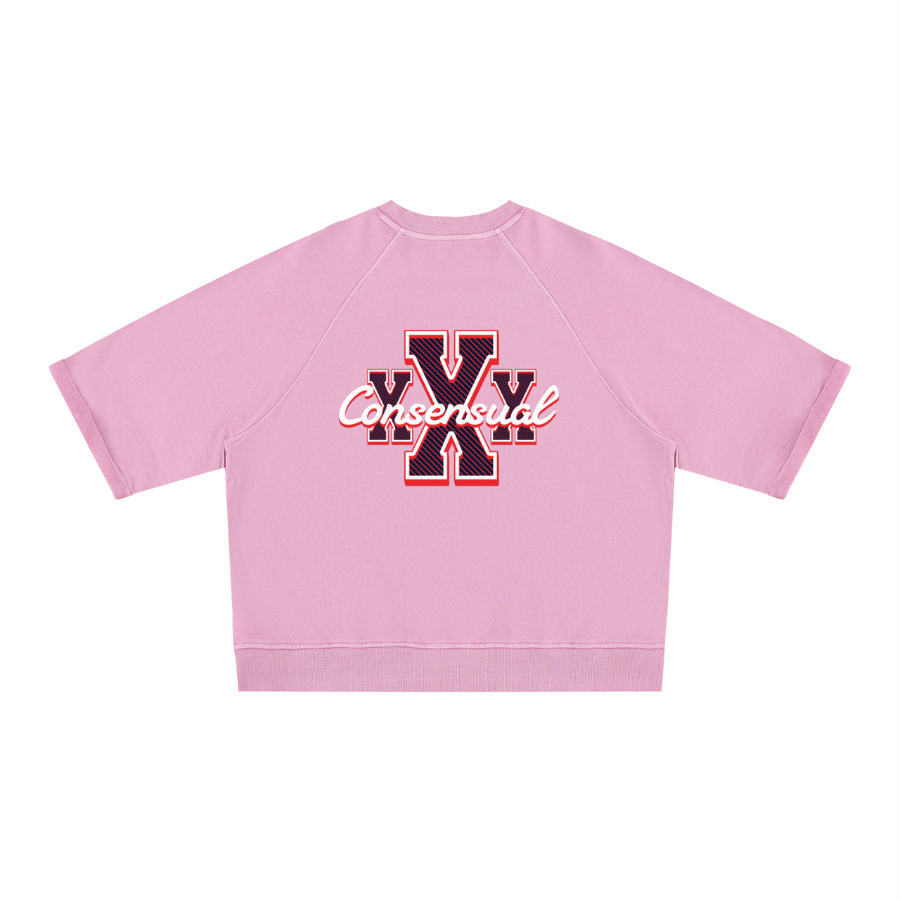 Unisex Vintage Wash Boxy Short Sleeve Sweatshirt - trystamor